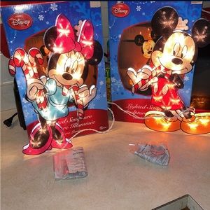 Disney Christmas Mickey And Minnie Mouse Shillouettes